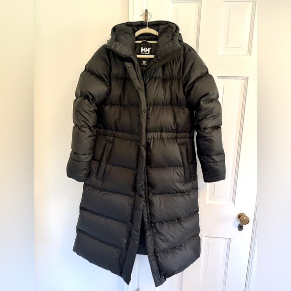 Helly Hansen Women’s Essence Long Down Puffer Coat M (Black) - Picture 1 of 8